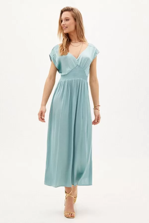 Hoss Intropia Carmela. Vestido Midi Satinado*Femenino Vestidos Y Monos