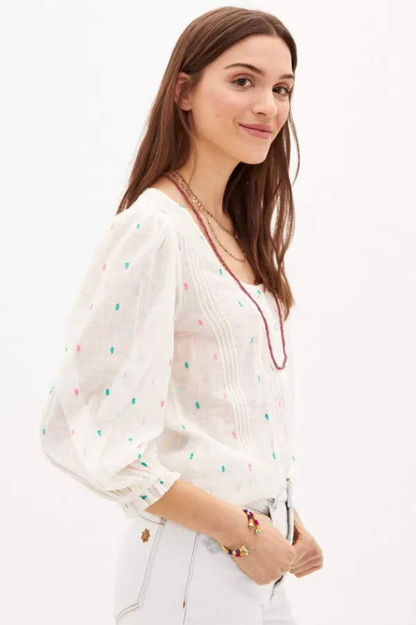 Hoss Intropia Duna Blusa Romantica De Algodon*Femenino Blusas Y Tops