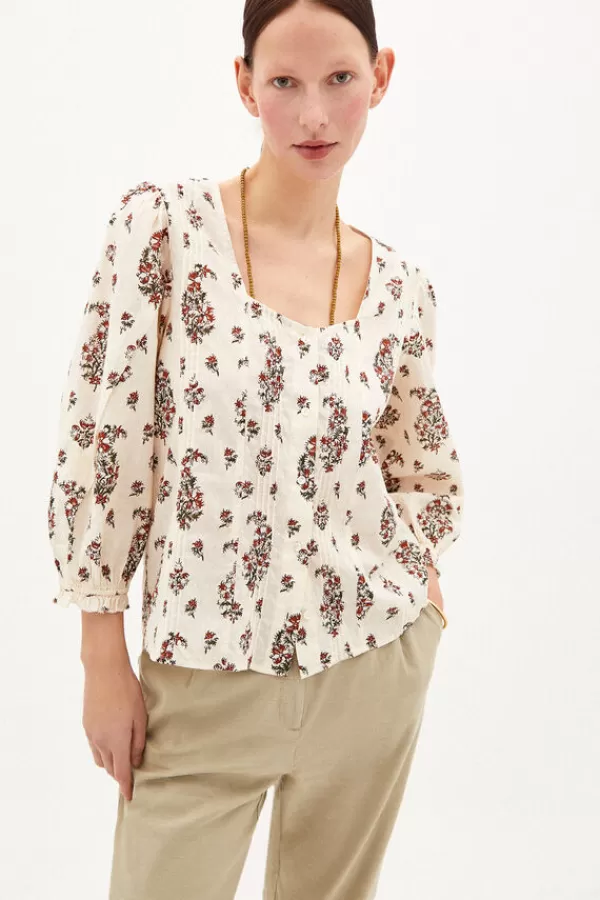 Hoss Intropia Macarena Blusa Romantica De Algodon*Femenino Blusas Y Tops