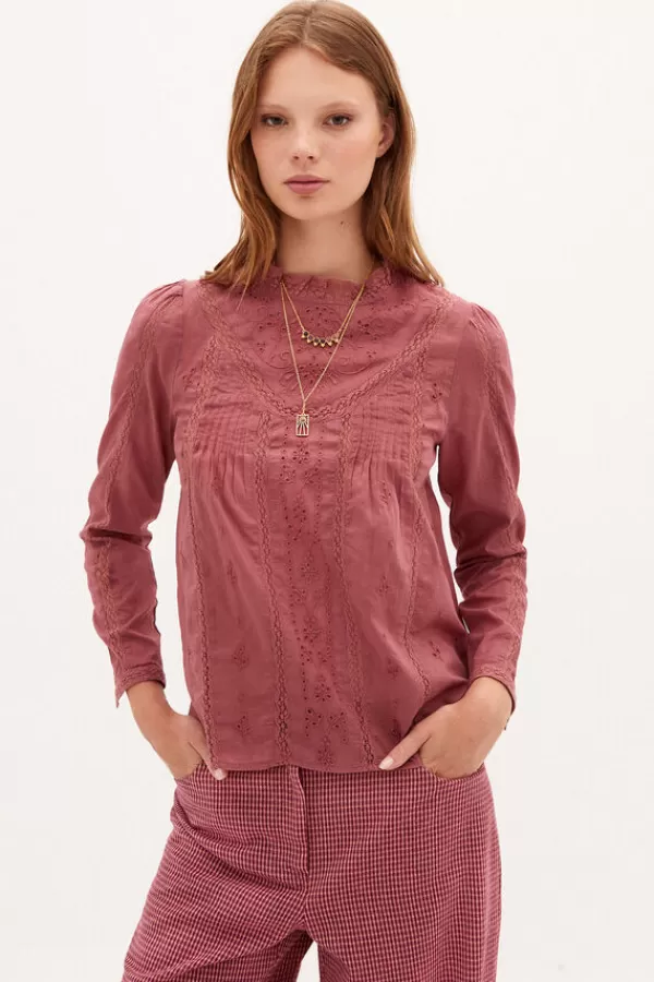 Hoss Intropia Martina Blusa Romantica En Algodon*Femenino Blusas Y Tops