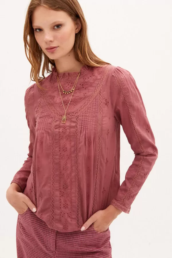 Hoss Intropia Martina Blusa Romantica En Algodon*Femenino Blusas Y Tops